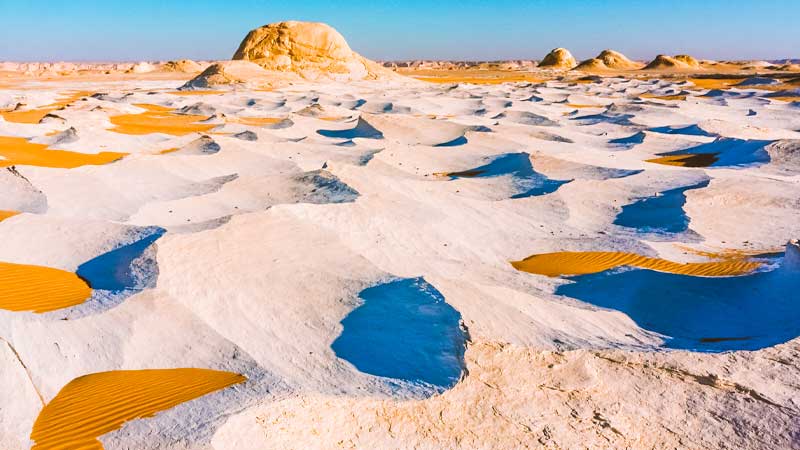 The White Desert in the Oasis of Farafra